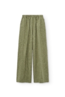 Pantalón ancho de algodón orgánico verde oliva