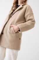 Abrigo Tad beige Magnolia 100% lana virgen