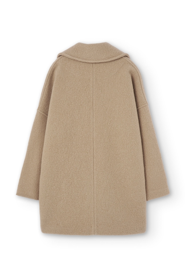 Abrigo Tad beige Magnolia 100% lana virgen