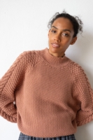 Jersey Turner rosa empolvado algodón orgánico