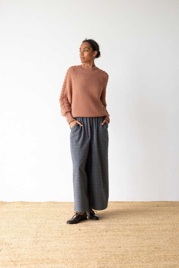 Jersey Turner rosa empolvado algodón orgánico