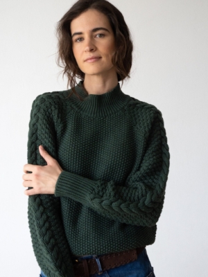 tiralahilacha-turner-sweater-forest-green-organic-cotton-1