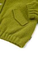 Chaqueta bomber 100% lana virgen verde pistacho