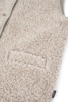 Chaleco borreguito lana algodón orgánico beige