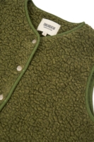 Chaleco borreguito lana algodón orgánico verde oliva